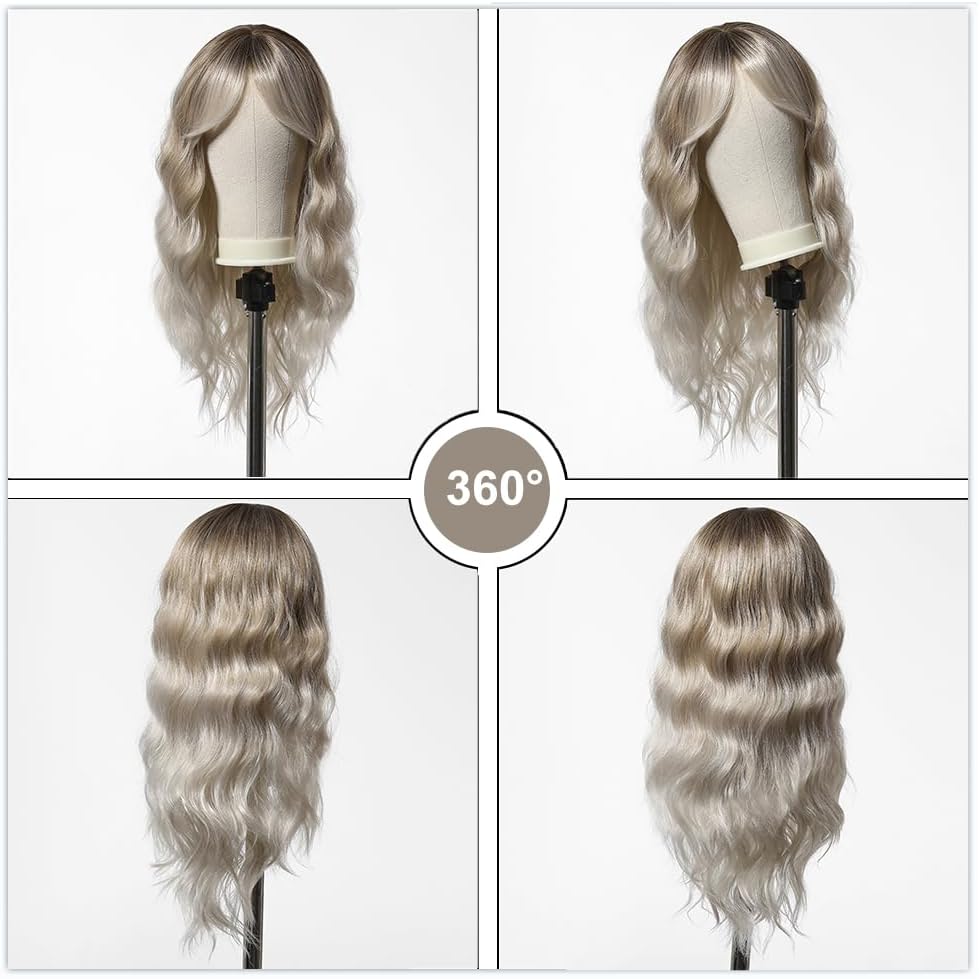 Image de Perruque Cheveux synthétique lisse - Gris - Unbranded