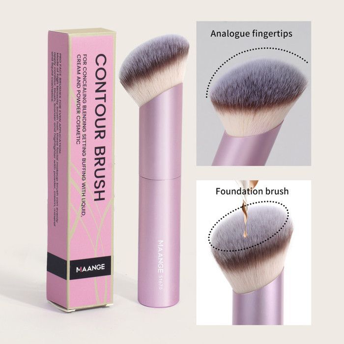 Image de Pinceau de maquillage - Maange - Pinceau Contour - Fibres synthétiques - Ergonomique - Durable - Unbranded