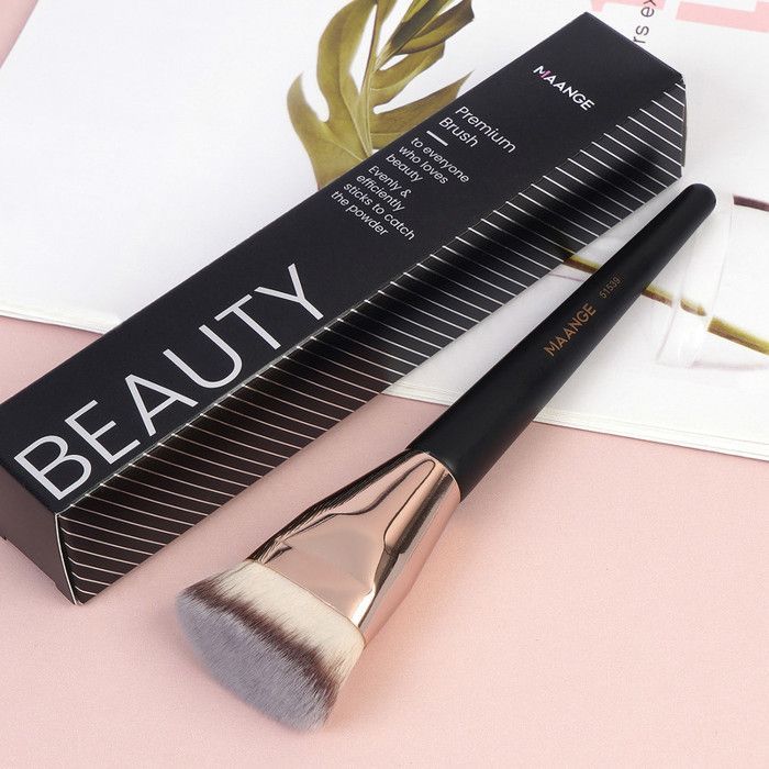 Image de Pinceau de maquillage - Non spécifié - Pinceau plat - Poils synthétiques doux - Durable - Avec boîte - Unbranded