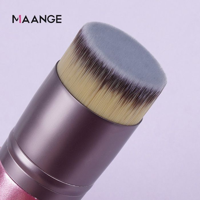 Image de Pinceau plat unique - Maange - Violet - Application sans traces - Fibres synthétiques - Pas de perte de poils - Unbranded