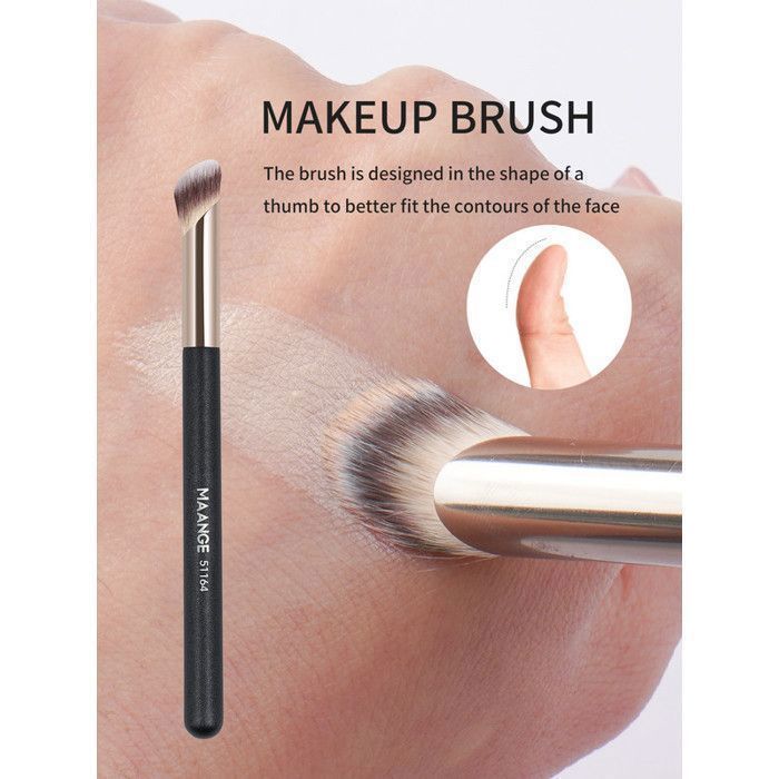 Image de Pinceaux de maquillage - MAANGE - 3pcs - Professionnel - Doux - Triangulaire - Unbranded