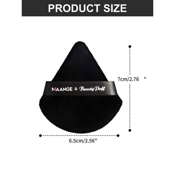 Image de Pinceaux de maquillage - MAANGE - 3pcs - Professionnel - Doux - Triangulaire - Unbranded