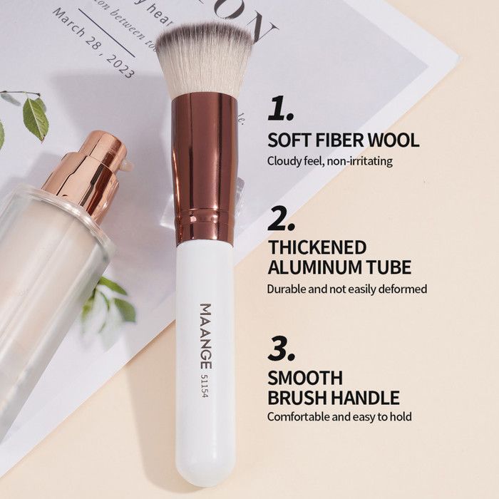 Image de Pinceaux de maquillage - MAANGE - Set de 3 pièces - Doublé tête - Compact - Portable - Unbranded