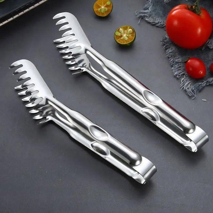 Image de Pinces à Spaghetti  - Lot de 2 - Antiadhésif - Poignée Confortable - 29 cm - Unbranded