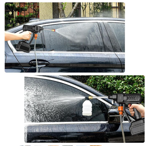 Image de Pistolet de Lavage Haute Pression Portable Auto sans Fil 48V