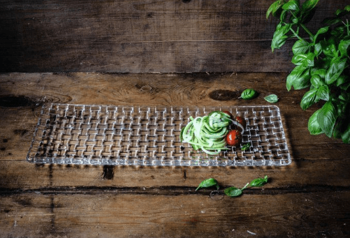 Image de PLAT SIMPLE EN CRSITAL 42CM/17CM Assiette à gâteau vintage / assiette à gâteau rectangulaire, cristal , noble - Unbranded