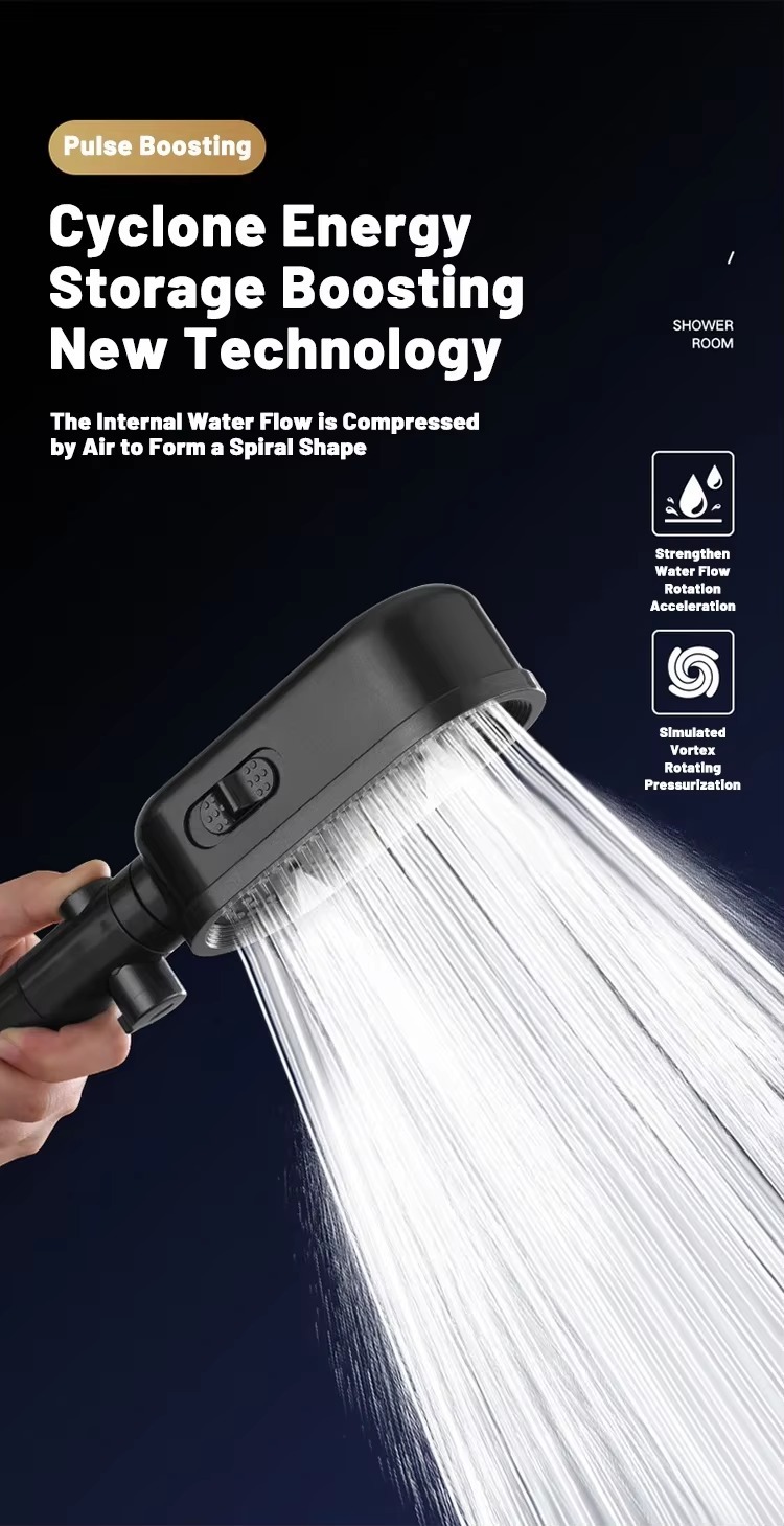 Image de Pommeau de Douche avec Filtre – Haute Pression et Économie d'Eau - Unbranded