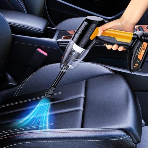 Image de Pompe à air électrique sans fil pour voiture, compresseur d'air portable 4 en 1, aspirateur automatique, 120W - Unbranded