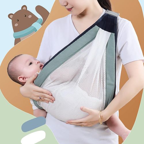 Image de Porte-Bébé Ergonomique Sangle Pour Bébé Réglable Écharpe De Portage Bébé Respirante - Unbranded