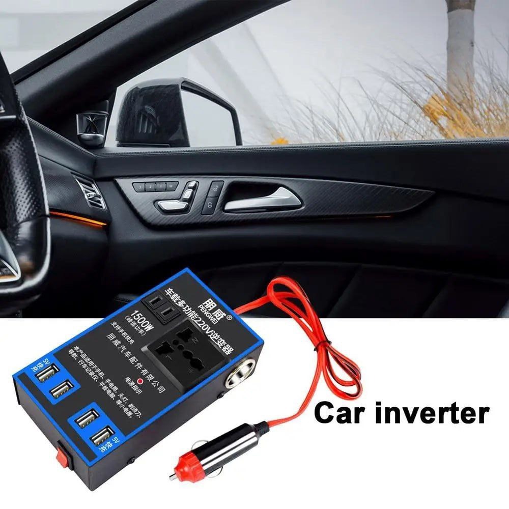 Image de Prise 1500w de voiture et quatre tête USB 12 V - Unbranded