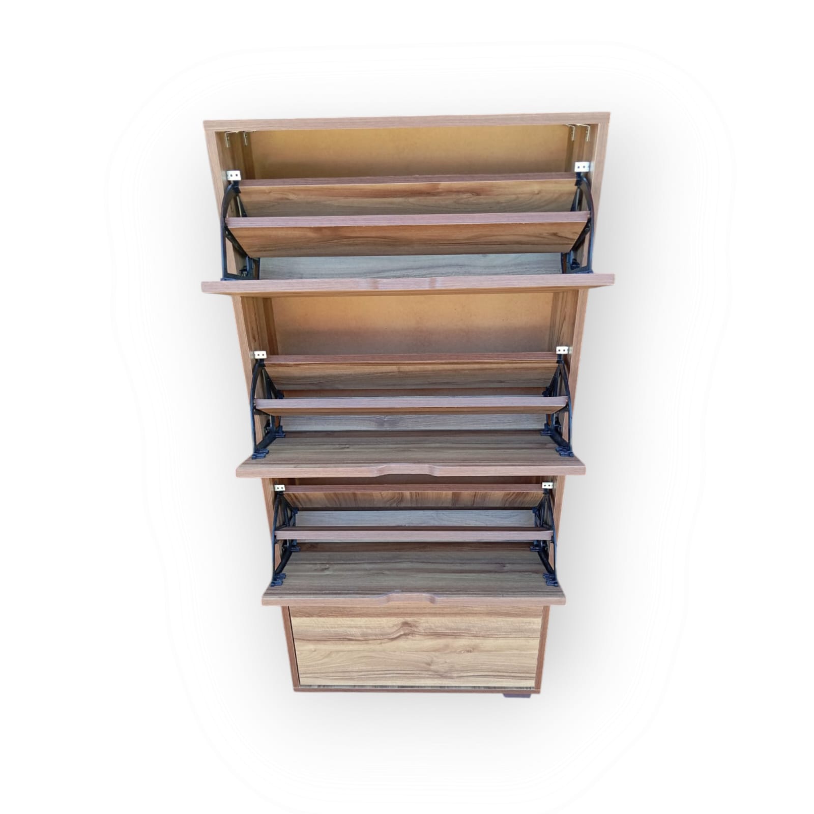 Image de Range-chaussures moderne et élégant en bois MDF - Unbranded