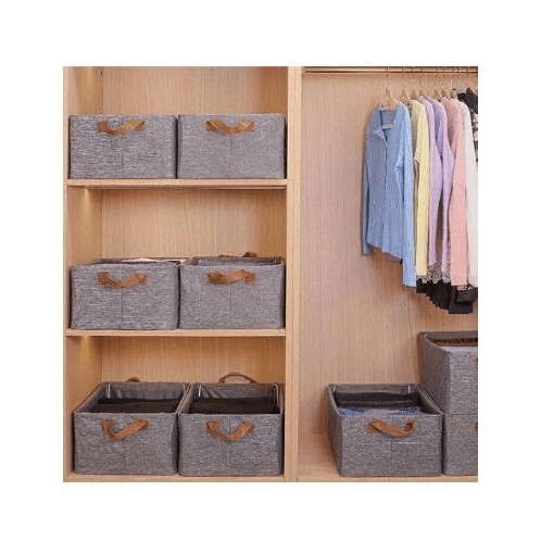 Image de Rangement pliable pour vêtements  Gris - 46/28/20cm - Optimise l'espace - Unbranded