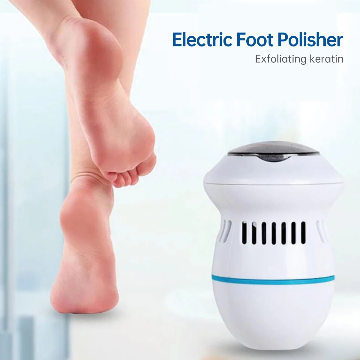 Image de Retoo Râpe Pieds Électrique, Exfoliant et Anti-Callosités, Rechargeable - Unbranded