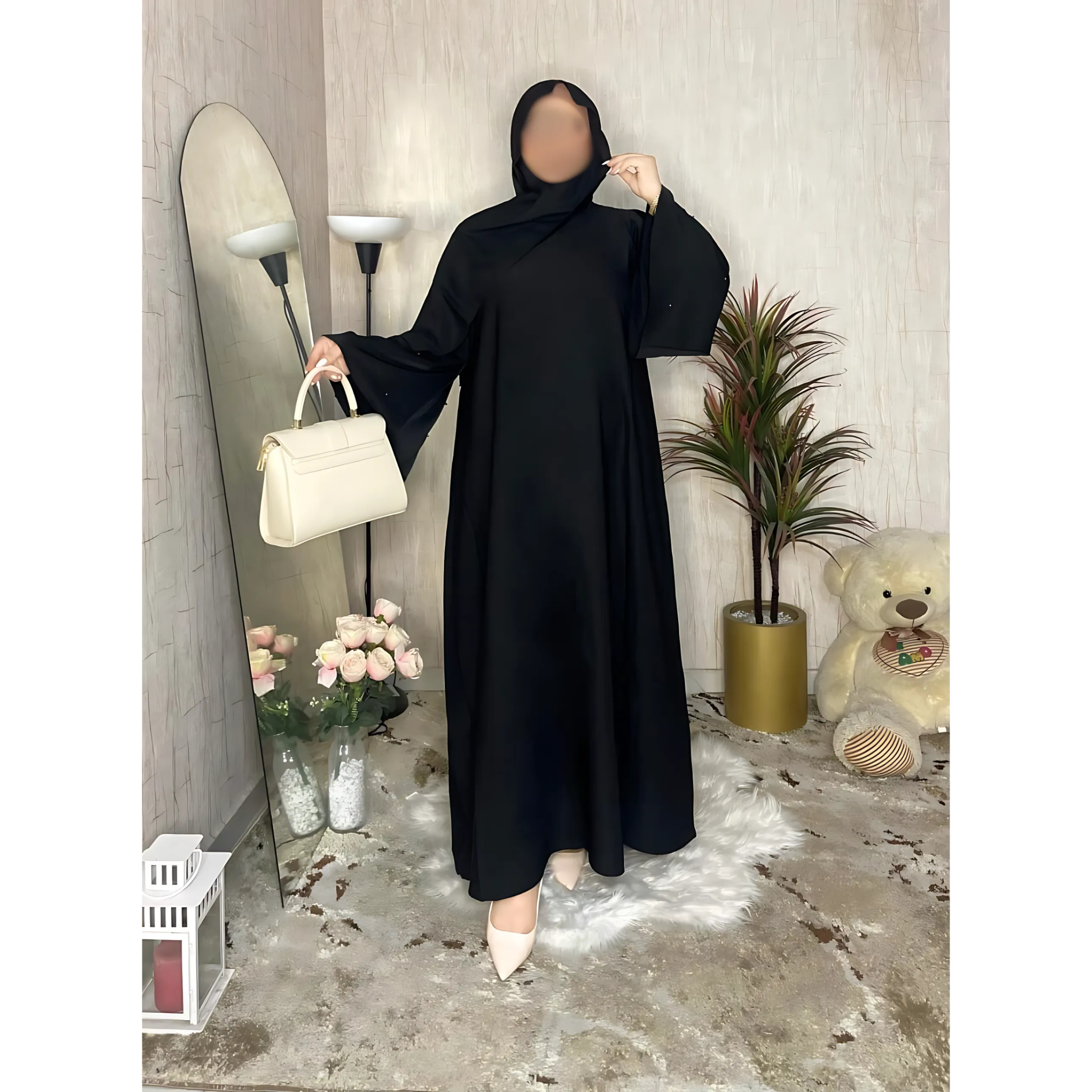 Image de Robe Abaya Élégante avec Design Moderne - Unbranded