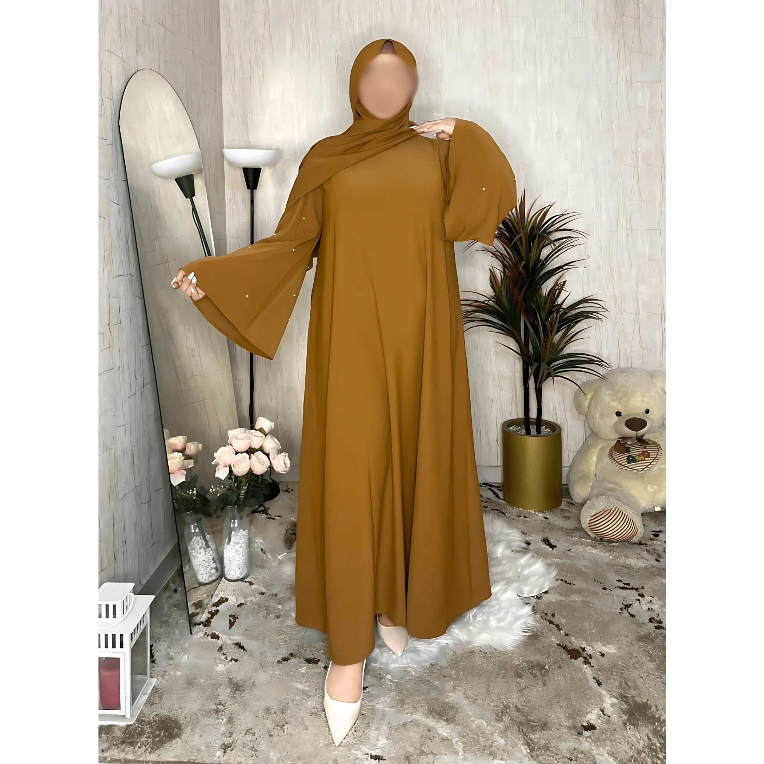 Image de Robe Abaya Élégante avec Design Moderne - Unbranded