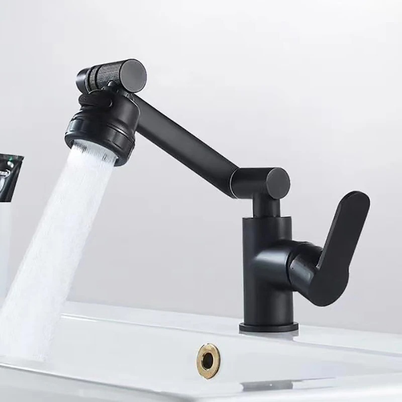 Image de Robinet d'Évier en Acier Inoxydable avec Rotation 1080° - Mélangeur d'Eau Chaude et Froide - Unbranded