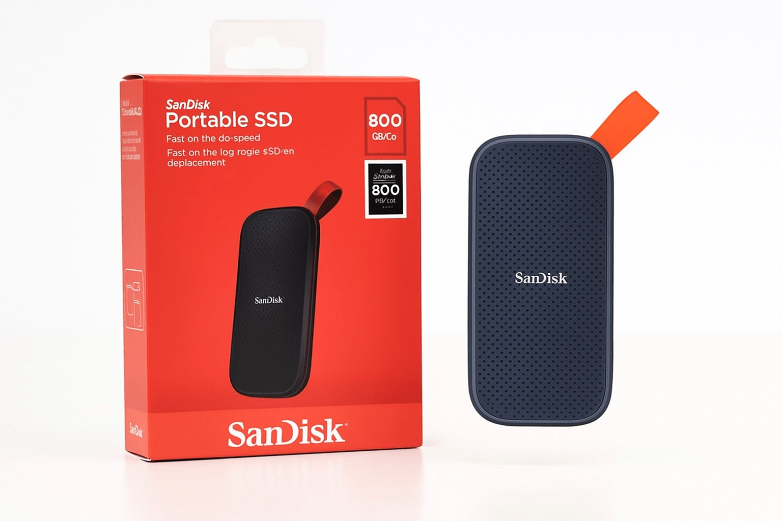 SanDisk SSD Portable 1 To – Disque Externe USB-C Ultra-Rapide, Résistant IP55, Format Compact 800 Mo/s