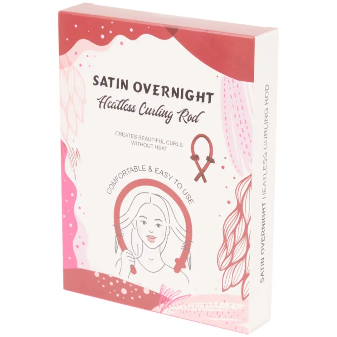 Satin Overnight Set De Bigoudis