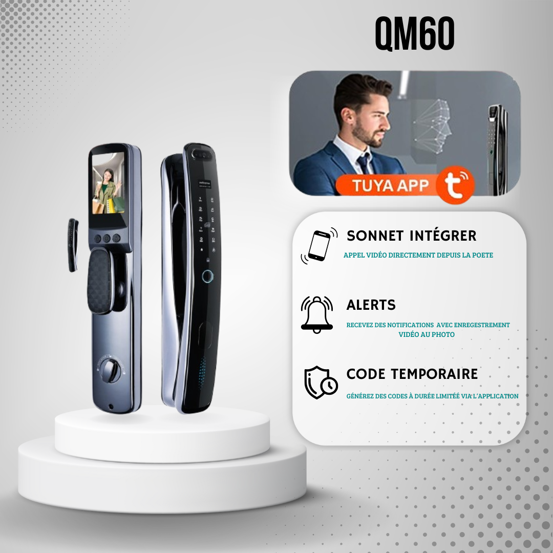 serrure intelligente QM60 Face ID