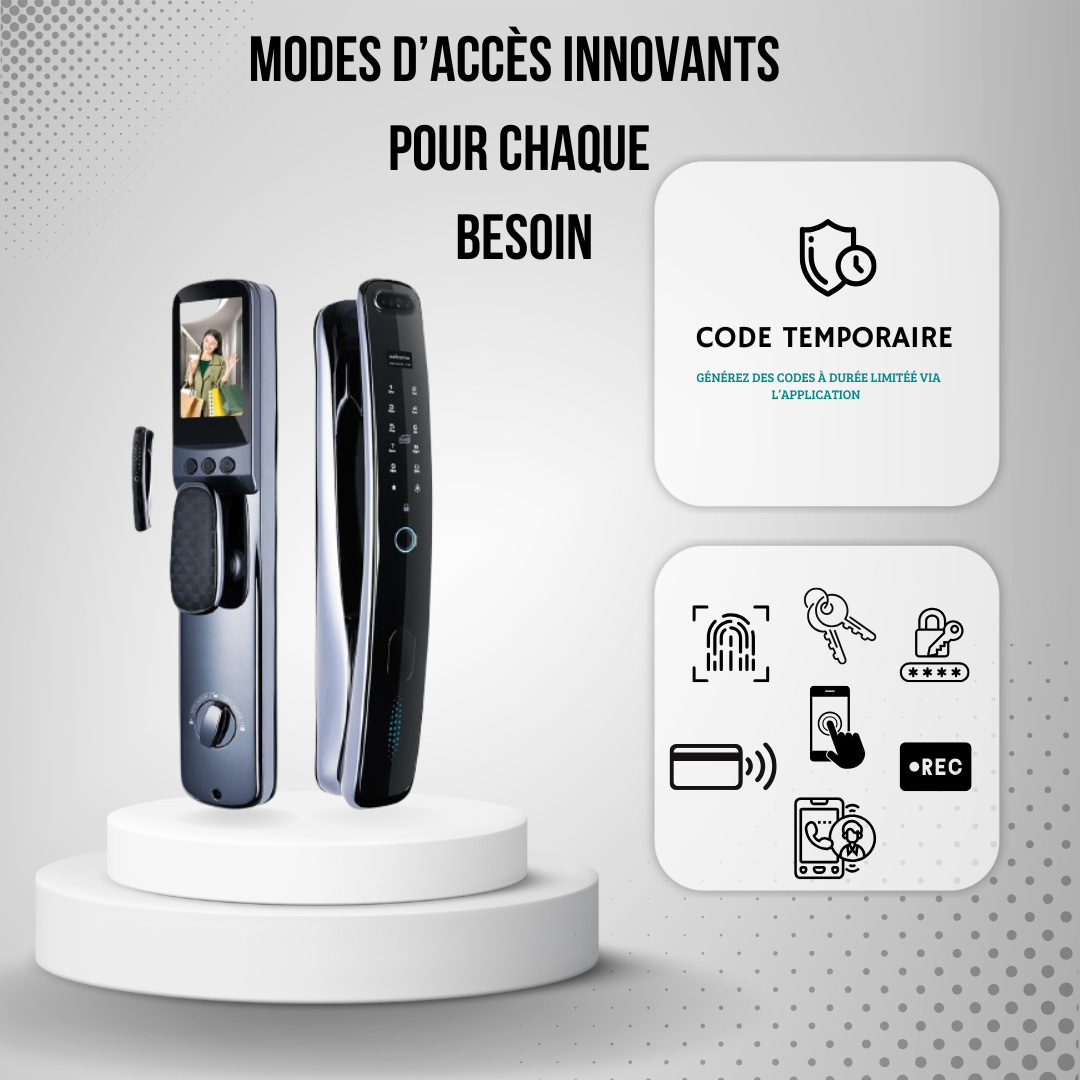 Image de serrure intelligente QM60 Face ID - Unbranded