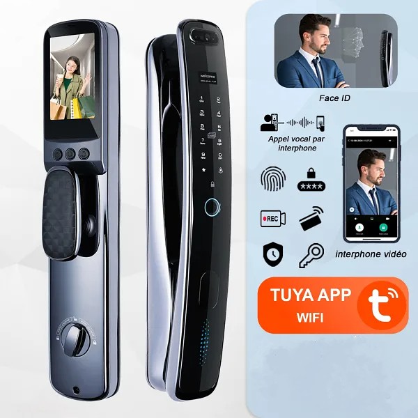 Image de serrure intelligente QM60 Face ID - Unbranded