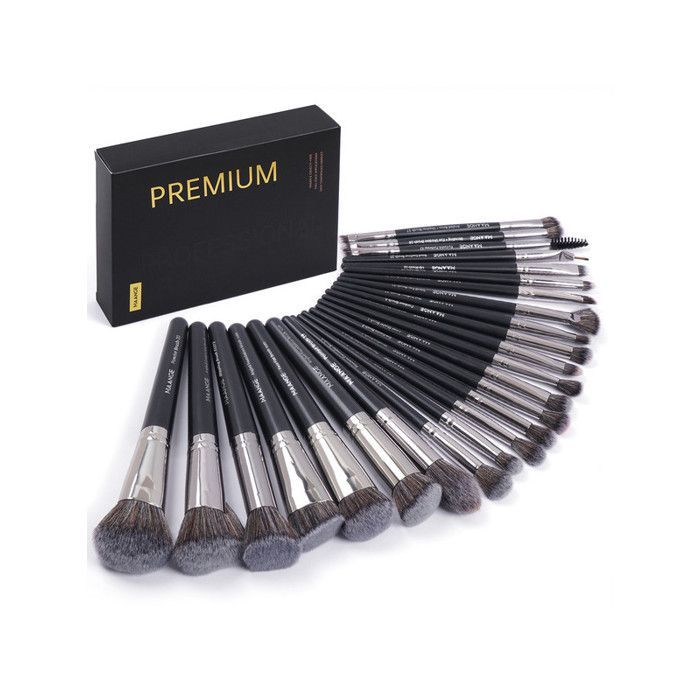 Image de Set de pinceaux de maquillage - Maange - 25 pièces - Doux - Résistant - Portable - Unbranded