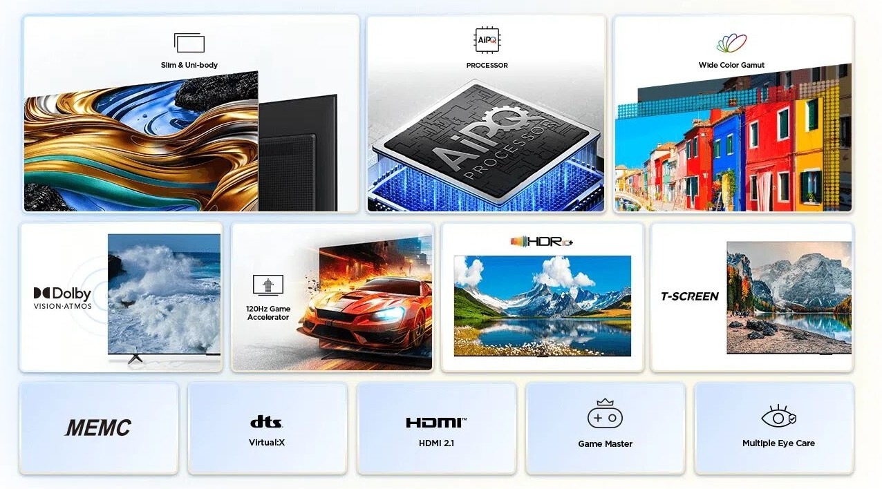 Image de SMART TV VENEZIA 50'' Google tv 4K Recepteur integré -5G WIFI - Unbranded