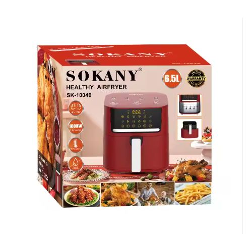 Image de Sokany Friteuse à Air Intelligente Multifonctionnelle électrique 6.5L 1800w - Unbranded