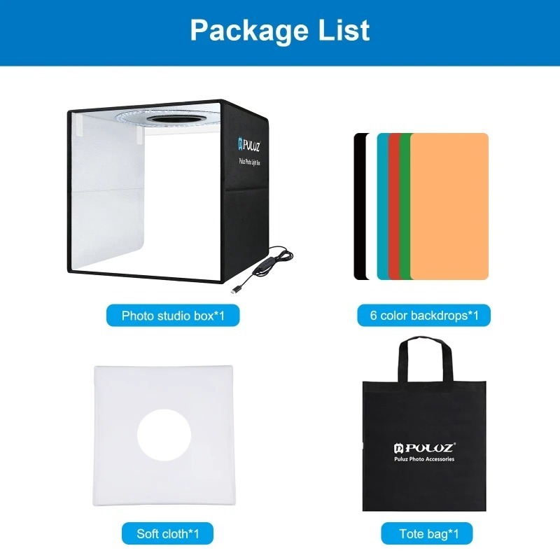 Image de Studio Photographie Bolos – Support Stable et Polyvalent avec 6 Couleurs - Unbranded