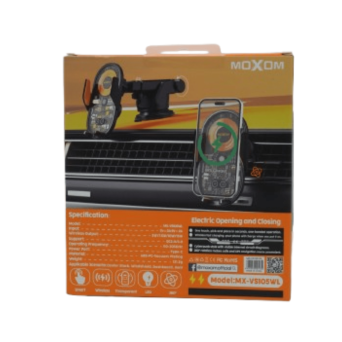 Image de Support de chargement des téléphones sans fil pour voiture - MOXOM - Unbranded