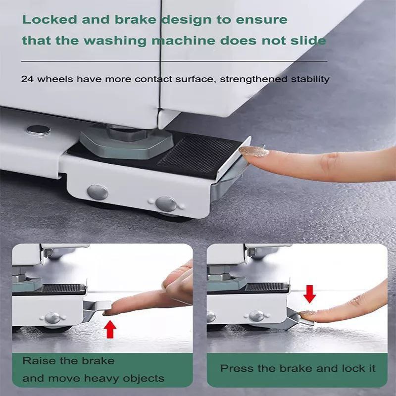 Image de Support de réfrigérateur réglable pour machine à laver, réfrigérateur et congélateur - Unbranded