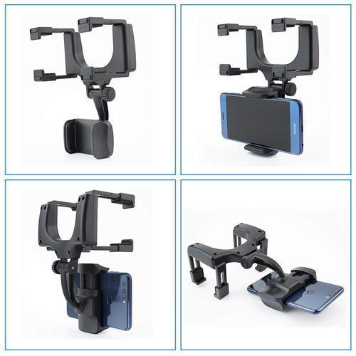 Image de Support de rétroviseur de voiture porte-téléphone Mobile et Support de Navigation - Unbranded