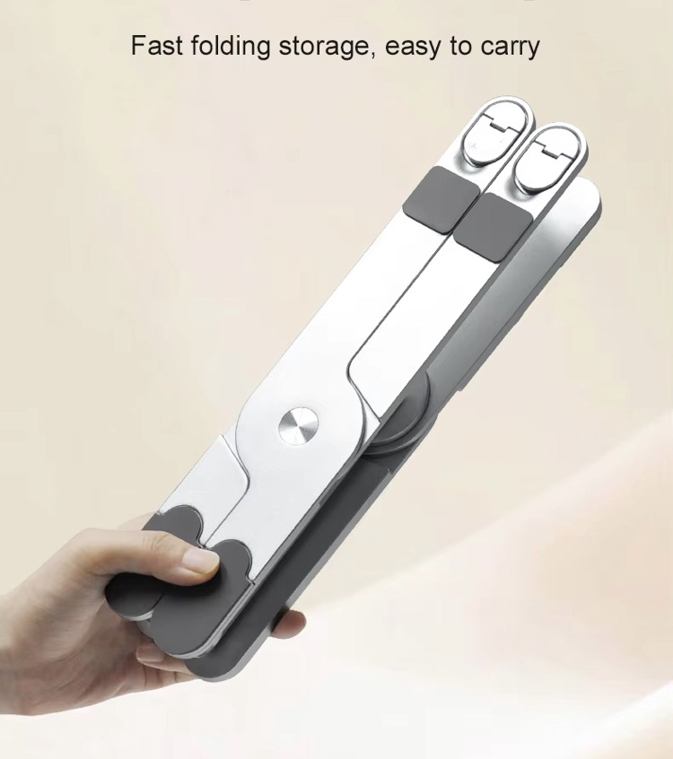 Image de Support pour PC Portable en Aluminium - Pliable et Réglable - Unbranded