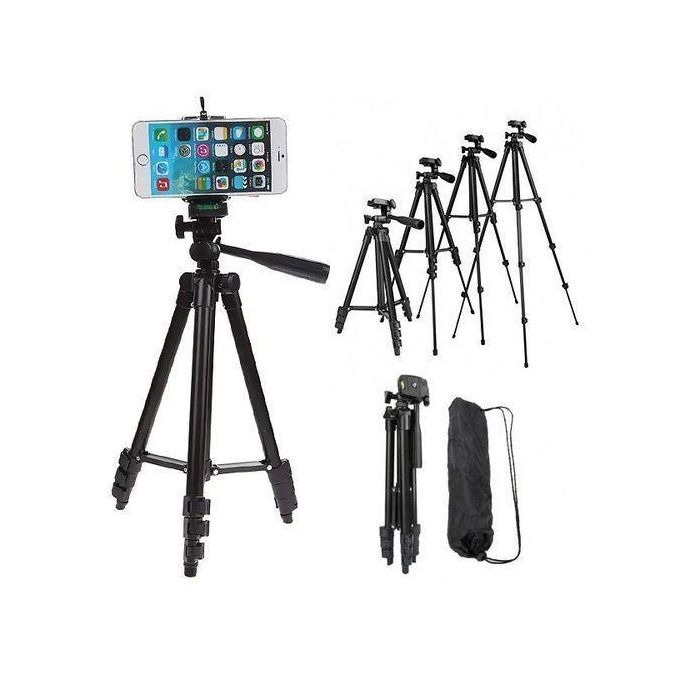 Image de Support Téléphone – Trépied Aluminium 360° avec Fixation Ajustable - Unbranded