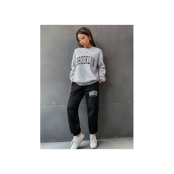 Image de Survêtement 2 Pièces Ensemble Jogging Survêtement Hoodies Femmes Ref 55 - Gris