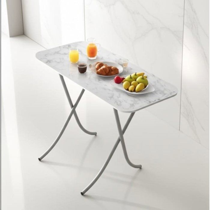 TABLE MARBRE BLANCHE GM