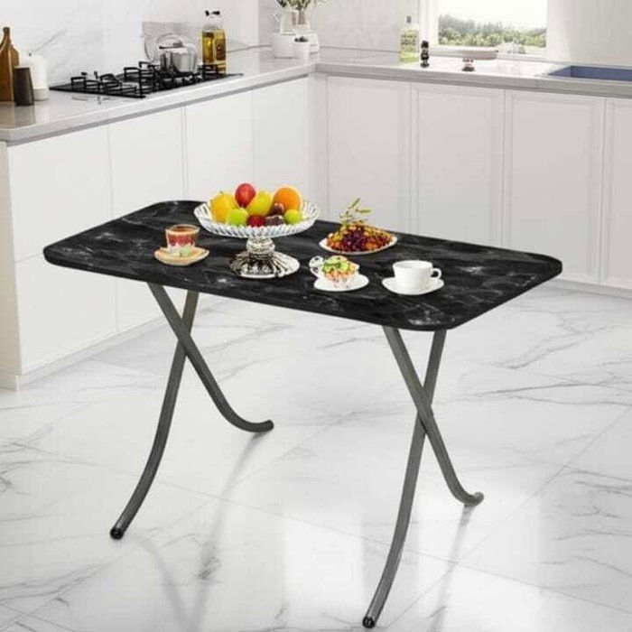 Table pliante GM au design marbre noir – Élégance moderne 70/120m