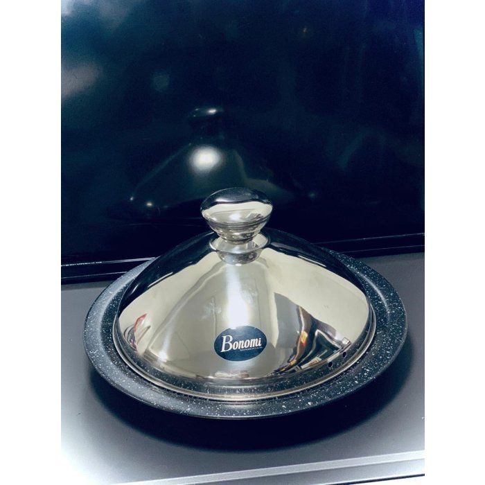 Image de Tagine - Inox - 38CM - Couvercle en inox - Compatible tous feux - Granit - Unbranded