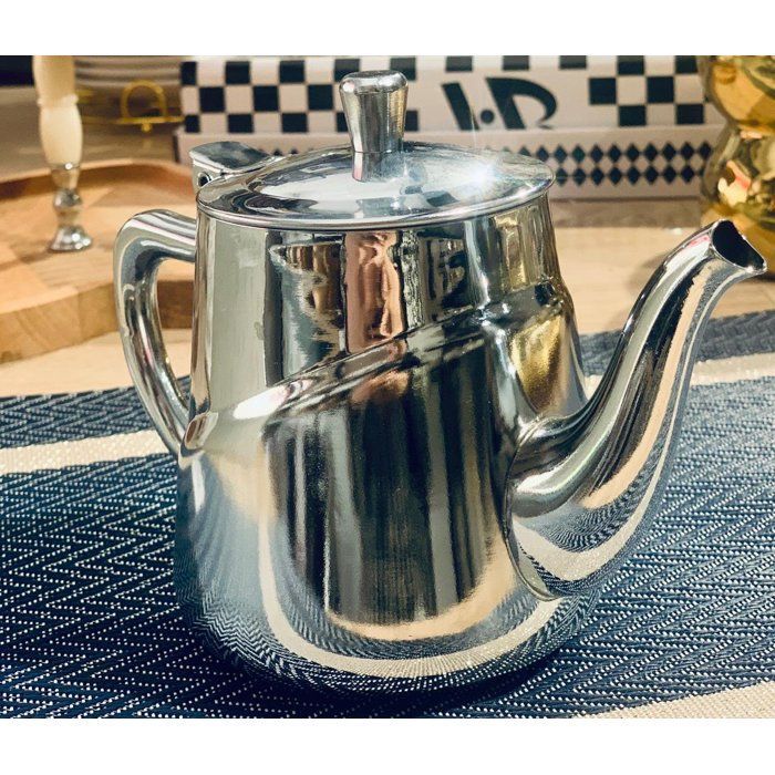 Théière - Inox - 18OZ - 530 ml - Anti-corrosion - Prise en main facile - Design minimaliste