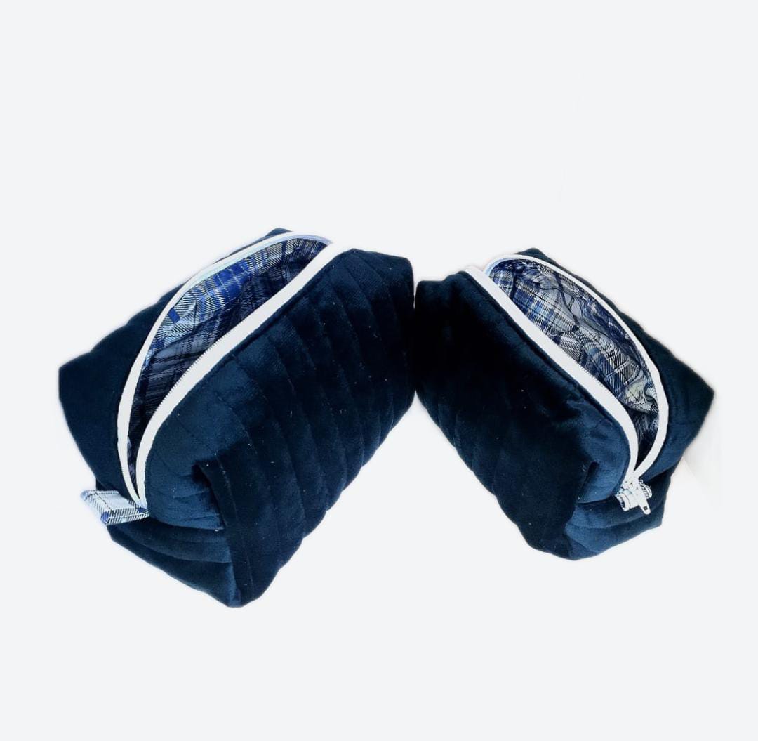 Image de Trousse à Cosmétiques - Bleu Marine - Tailles XL et L - Unbranded