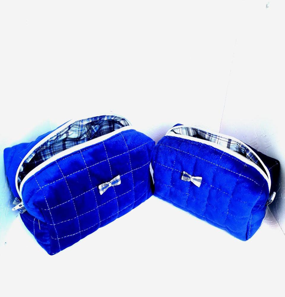 Image de Trousse à Cosmétiques - Bleu - Taille XL et L - Unbranded