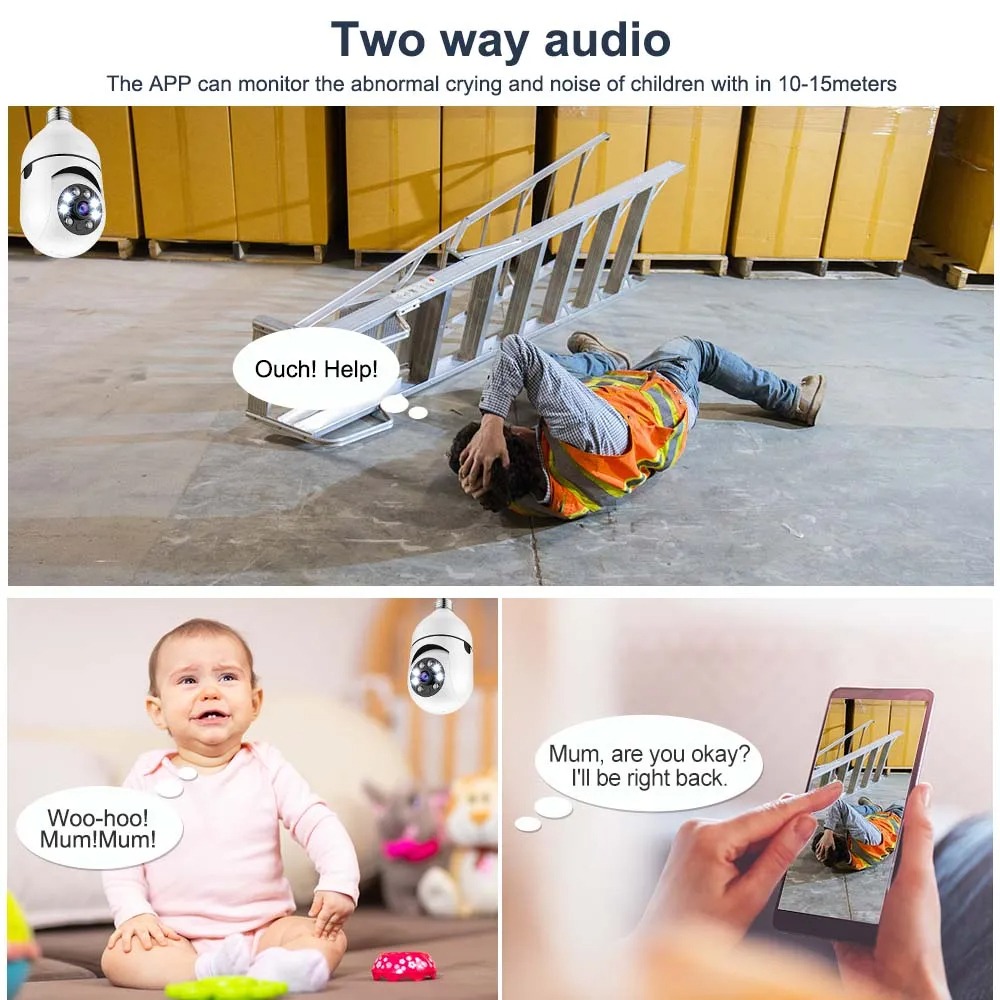 Image de Tuya Caméra IP WiFi 5G, 3MP, Moniteur Bébé, Suivi AI, Vidéosurveillance Sécurité. - Unbranded