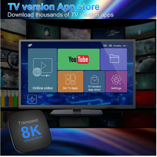 Image de TV Box ANDROID 13 64GB ROM 4GB RAM Double Wifi Avec TV Apps 8K BT5.0 - Unbranded