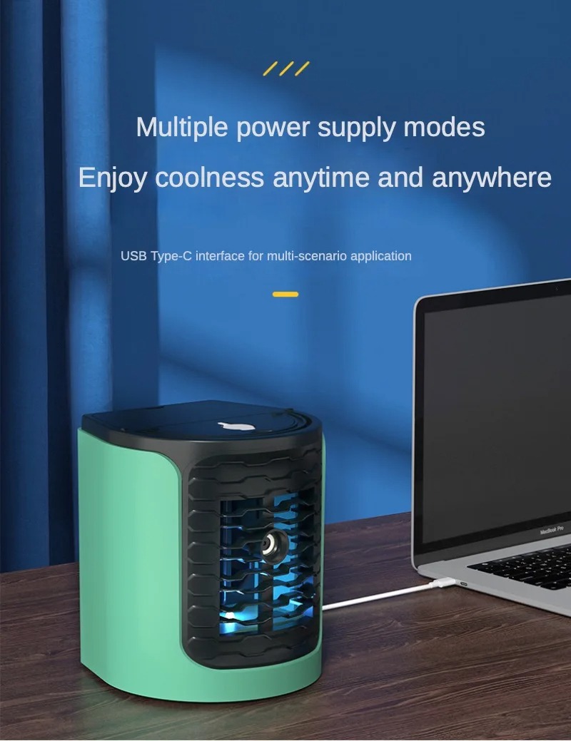 Image de Ultra Air Cooler - Mini refroidisseur de bureau à triple effet pour un été frais - Unbranded