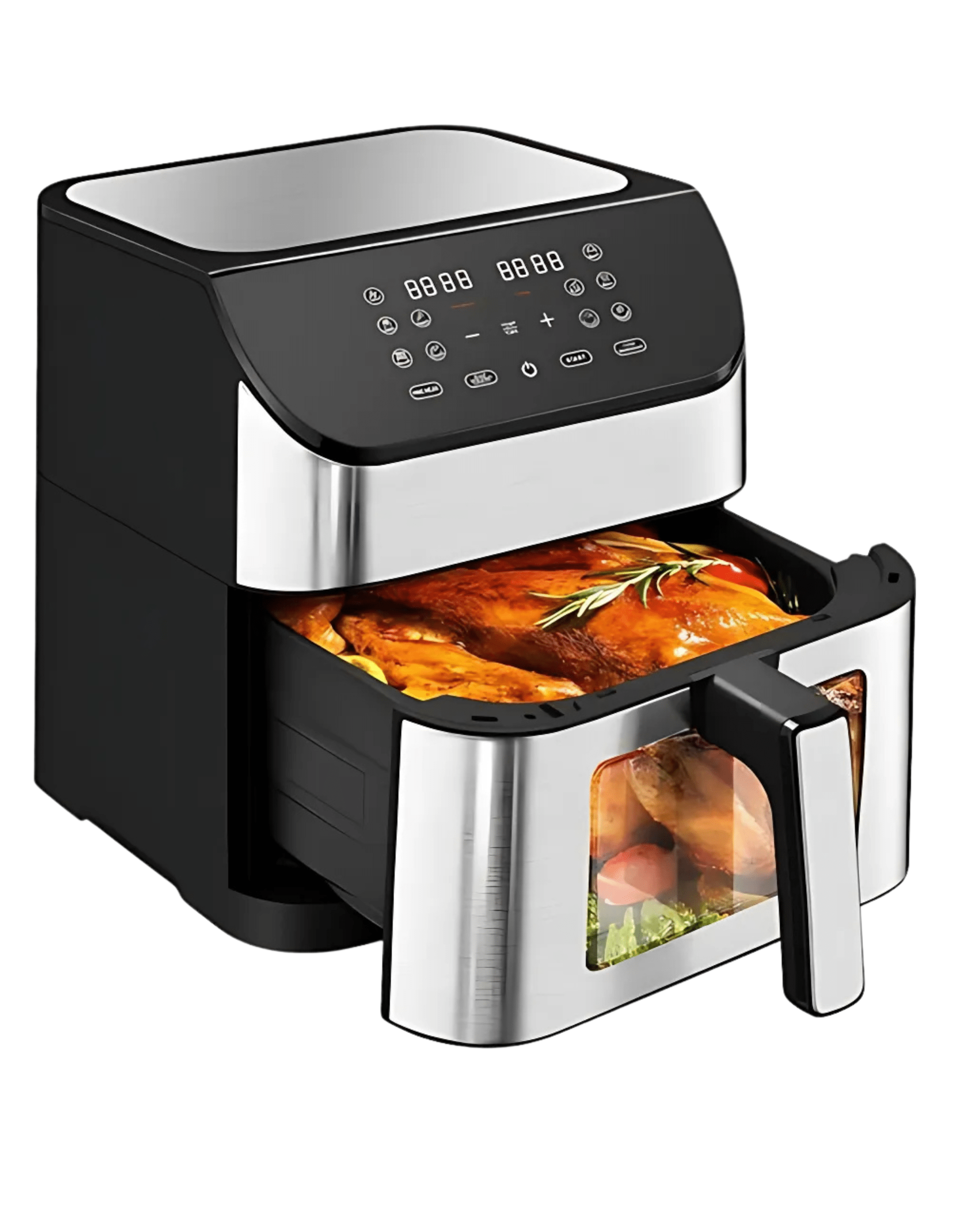 Image de Venezia Friteuse électrique à air friteuse sans huile XXL 8 litres friteuse air fryer écran tactile LED - Unbranded