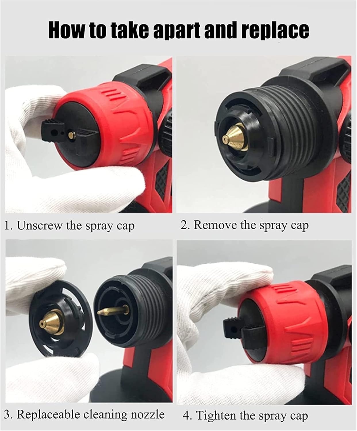 XINGDONG Pulvérisateur de Peinture, Pistolet électrique 3 Modes de pulvérisation 550W Advanced Pulvérisateur de pulvérisateur de pulvérisateur à Main 800 ML Récipient Amovible Polyvalent