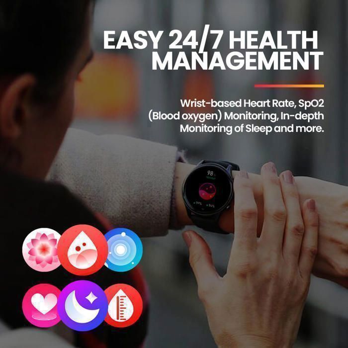 Image de Zeblaze Btalk 3 Pro montre intelligente 1.39 pouces AMOLED affichage Hi-Fi Bluetooth - Noir - Unbranded