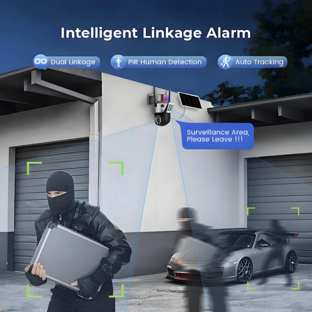 Image de ZOOM x10 12Megapixel 4G كاميرا مراقبة بالطاقة الشمسية - Unbranded