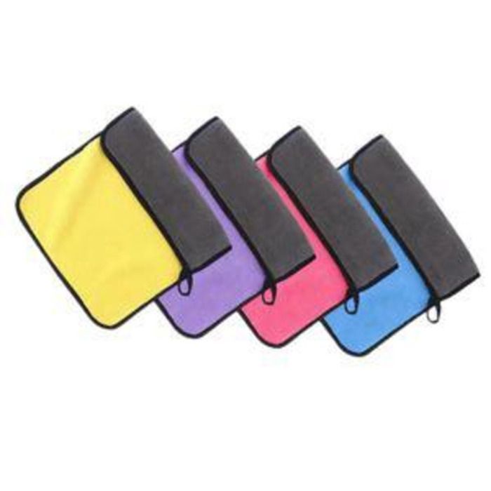 Image de 2 torchons ou serviettes multiusages micro fibre idéales pour un netoyage efficaces couleurs aléatoires 40cm/28cm qualité - Unbranded