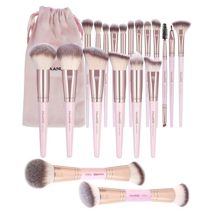 Image de 20 Make-up brush with bag - Unbranded